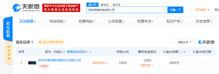 西安榮耀終端有限公司成立，深圳智信全資控股布局計(jì)算機(jī)軟硬件制造